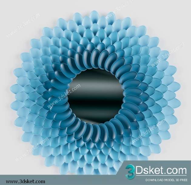 Free Download Mirror 3D Model Gương 072