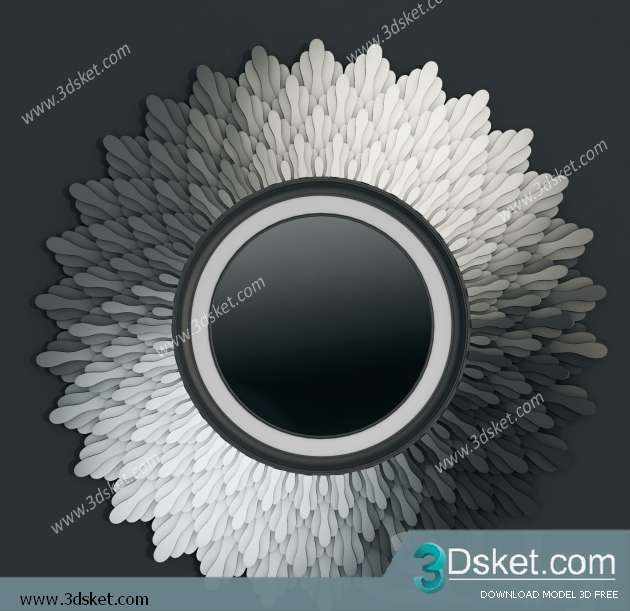 Free Download Mirror 3D Model Gương 073