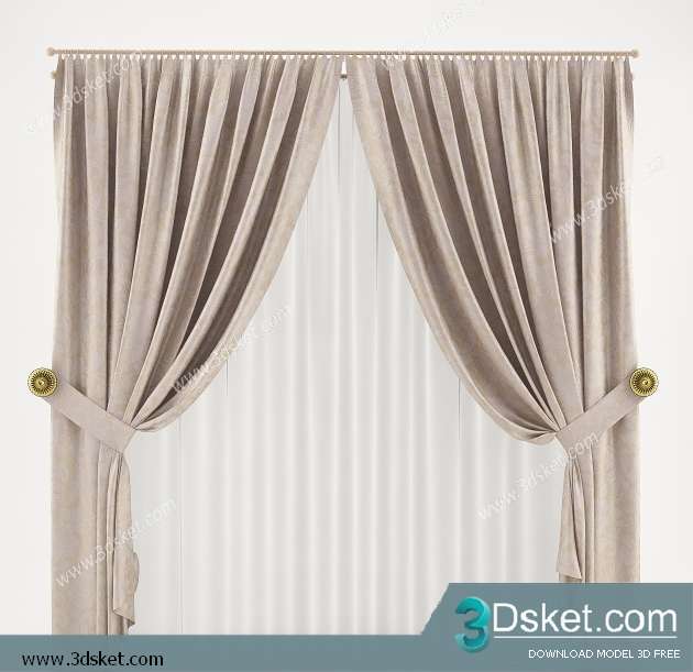 Free Download Curtain 3D Model Rèm 0116