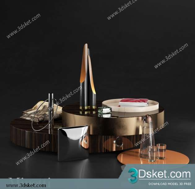 Free Download Decorative set 3D Model 0243