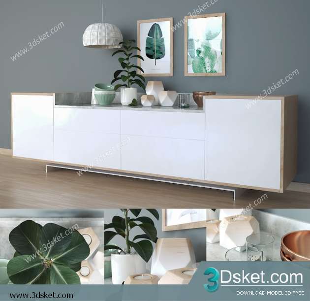 Free Download Decorative set 3D Model 0244