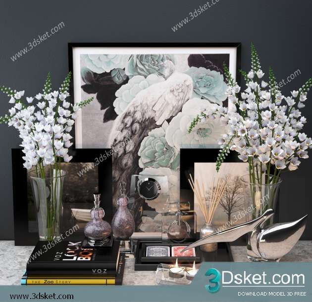 Free Download Decorative set 3D Model 0246