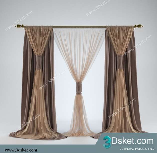 Free Download Curtain 3D Model Rèm 0118