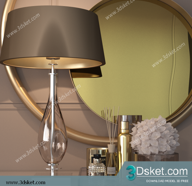 Free Download Decorative set 3D Model 0252