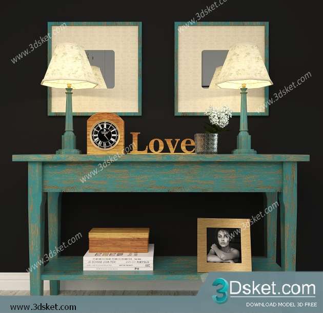 Free Download Decorative set 3D Model 0254