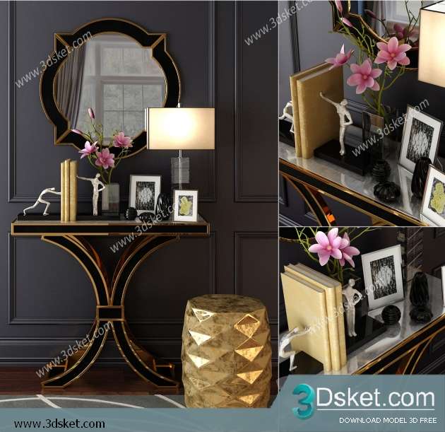 Free Download Decorative set 3D Model 0255