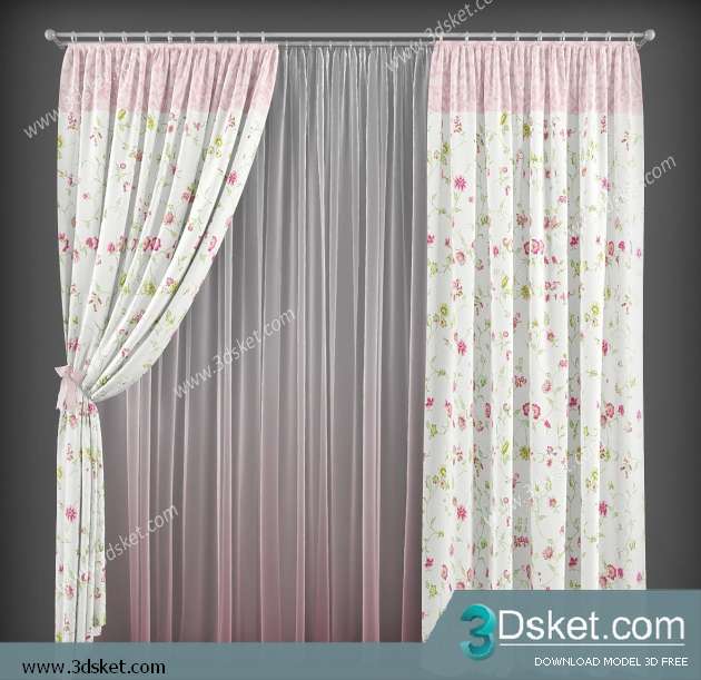 Free Download Curtain 3D Model Rèm 0123