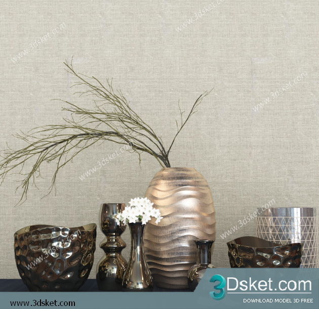 Free Download Decorative set 3D Model 0256