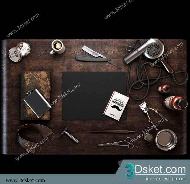 Free Download Decorative set 3D Model 0257