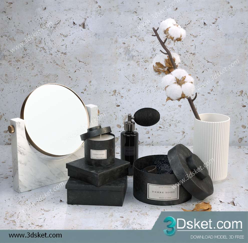 Free Download Decorative set 3D Model 0261