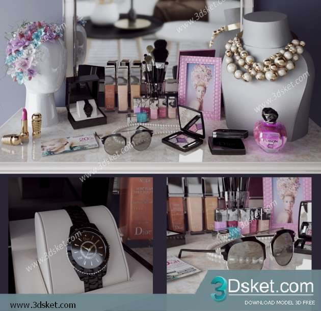 Free Download Decorative set 3D Model 0262