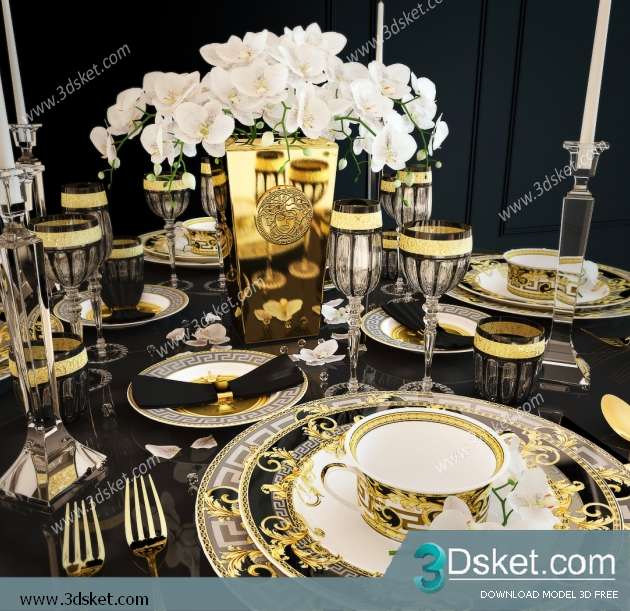 Free Download Decorative set 3D Model 0265