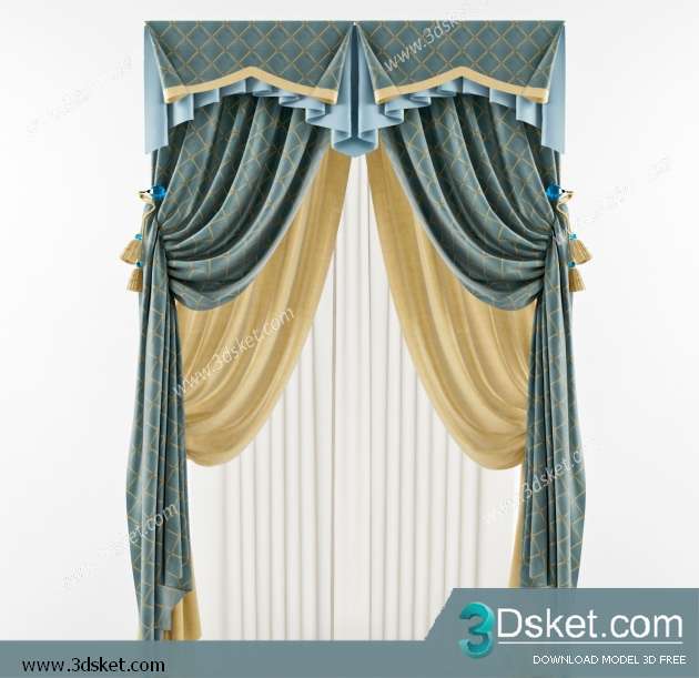 Free Download Curtain 3D Model Rèm 0124