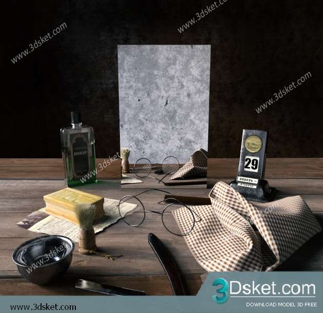 Free Download Decorative set 3D Model 0257