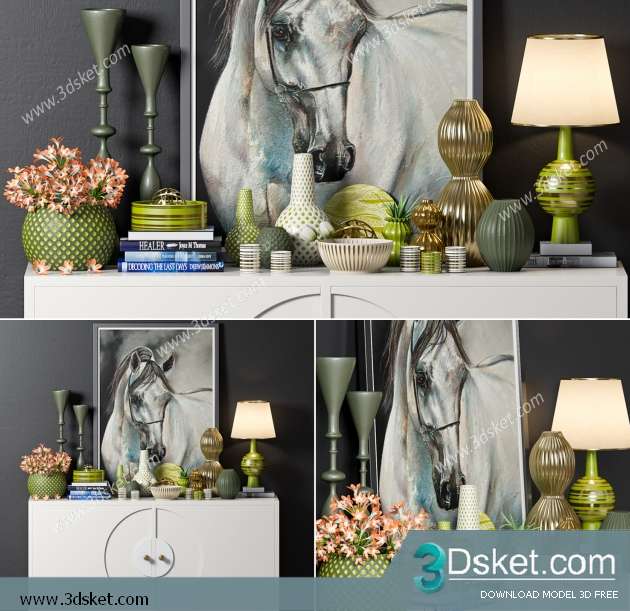 Free Download Decorative set 3D Model 0269