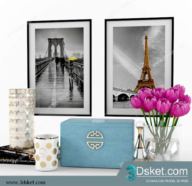 Free Download Decorative set 3D Model 0271