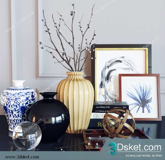 Free Download Decorative set 3D Model 0272