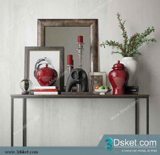 Free Download Decorative set 3D Model 0276