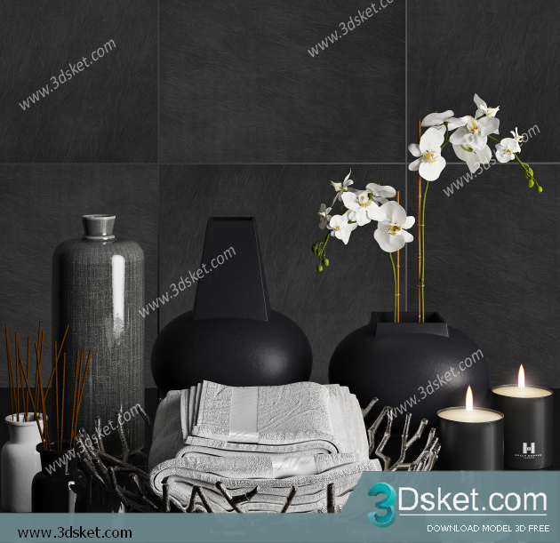 Free Download Decorative set 3D Model 0277
