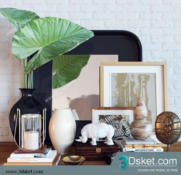 Free Download Decorative set 3D Model 0278