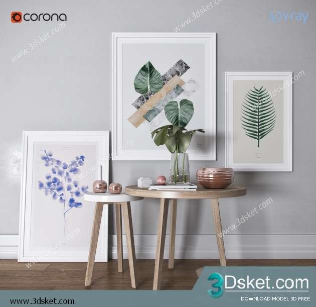 Free Download Decorative set 3D Model 0280