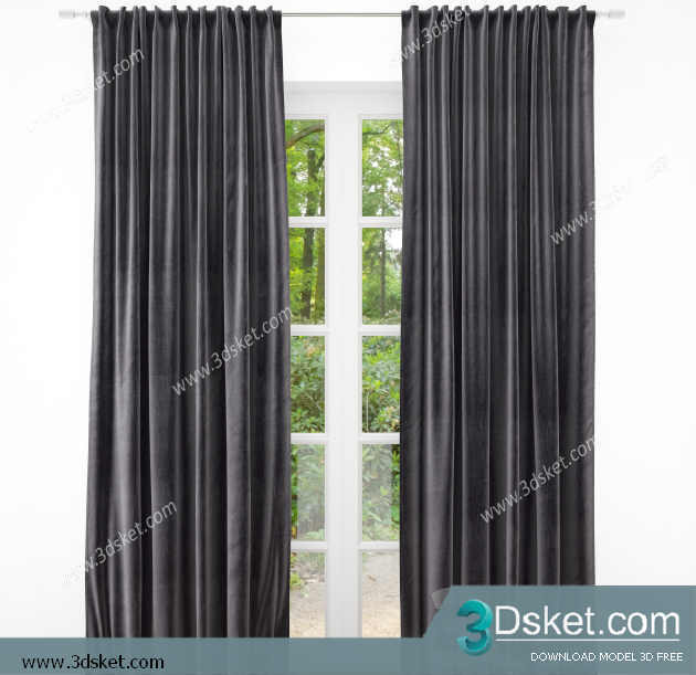 Free Download Curtain 3D Model Rèm 0127