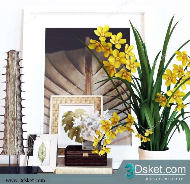 Free Download Decorative set 3D Model 0286