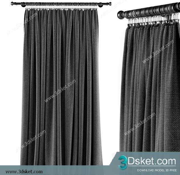 Free Download Curtain 3D Model Rèm 0128