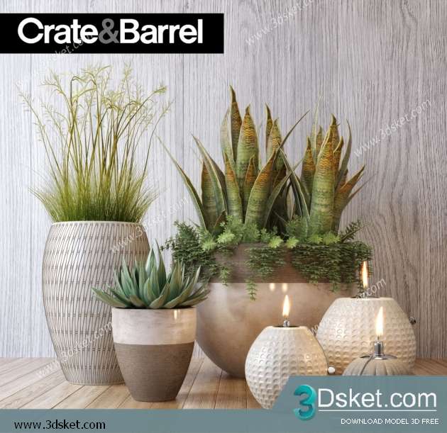 Free Download Decorative set 3D Model 0289