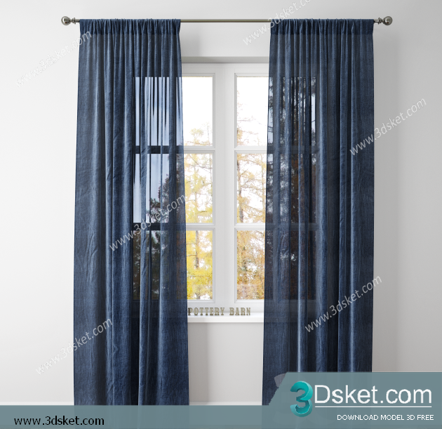 Free Download Curtain 3D Model Rèm 0130