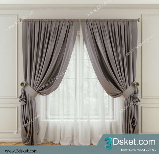 Free Download Curtain 3D Model Rèm 0133