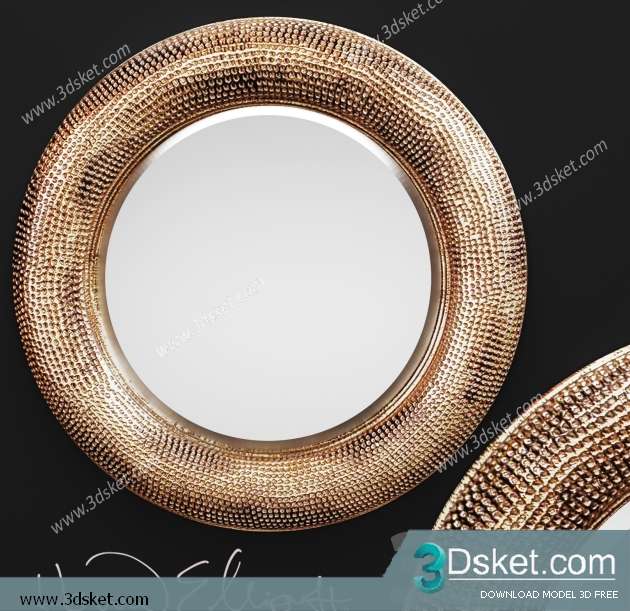 Free Download Mirror 3D Model Gương 076