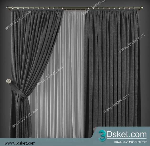 Free Download Curtain 3D Model Rèm 0137