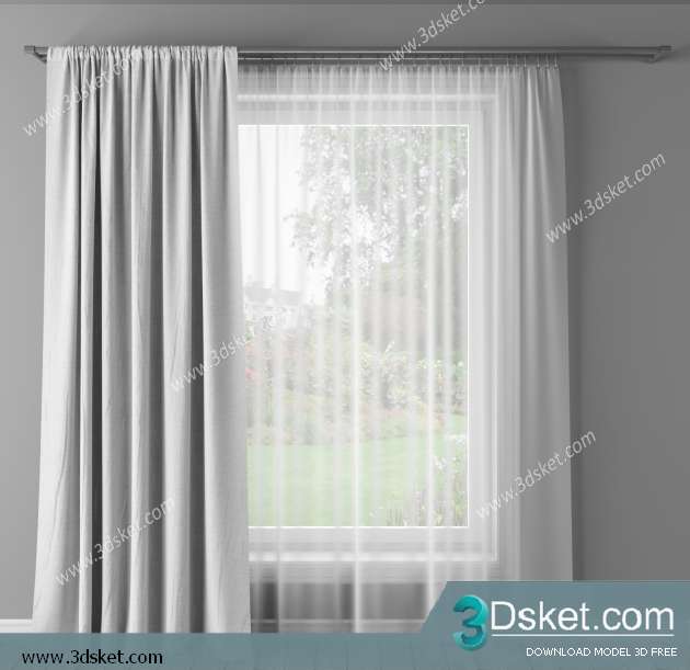 Free Download Curtain 3D Model Rèm 0138