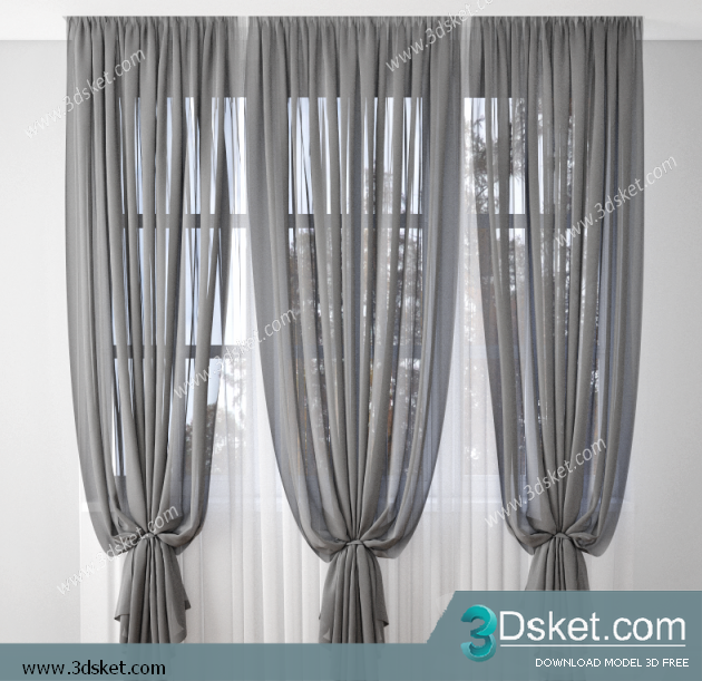 Free Download Curtain 3D Model Rèm 0142