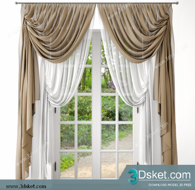 Free Download Curtain 3D Model Rèm 0143