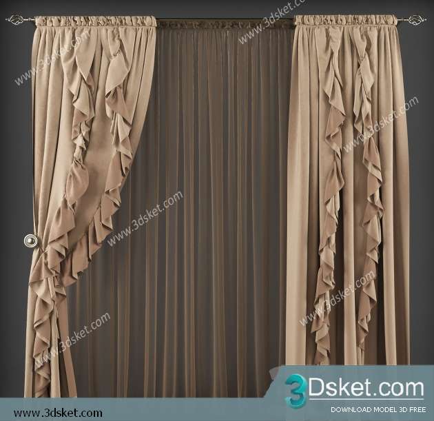 Free Download Curtain 3D Model Rèm 0145