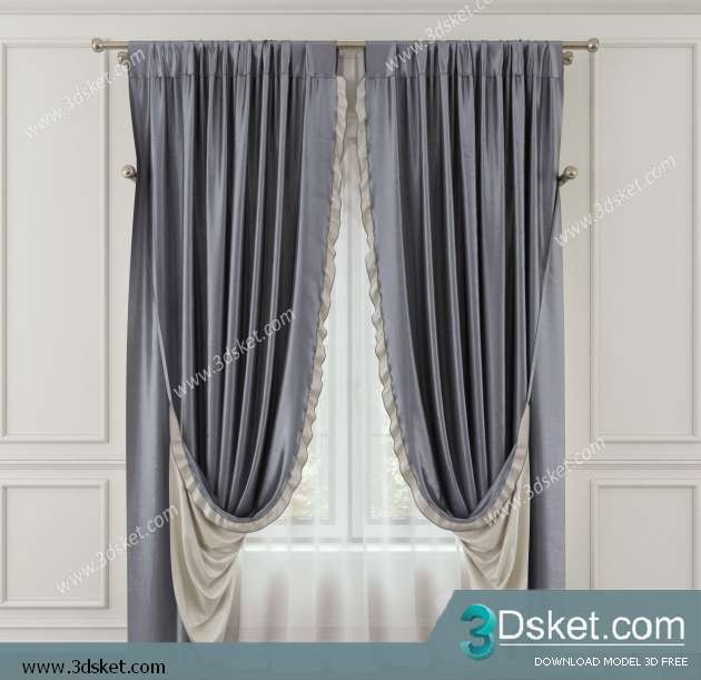 Free Download Curtain 3D Model Rèm 0147