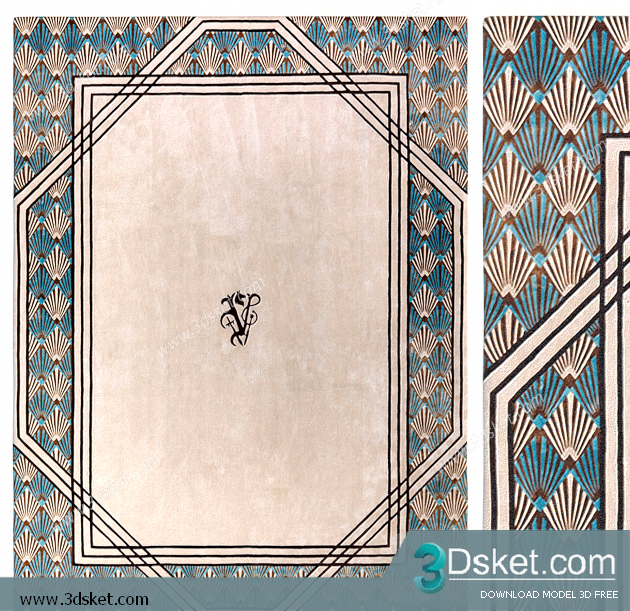 Free Download Carpets 3D Model Thảm 094