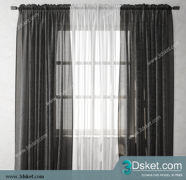 Free Download Curtain 3D Model Rèm 0152