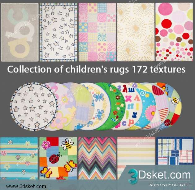 Free Download Carpets 3D Model Thảm 096