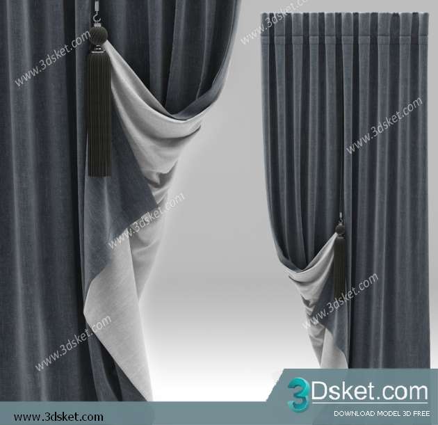 Free Download Curtain 3D Model Rèm 0155