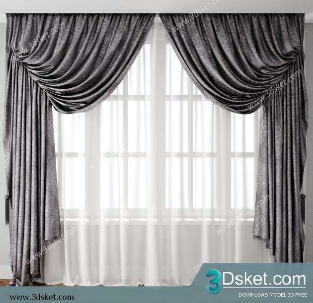 Free Download Curtain 3D Model Rèm 0156