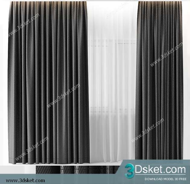 Free Download Curtain 3D Model Rèm 0158