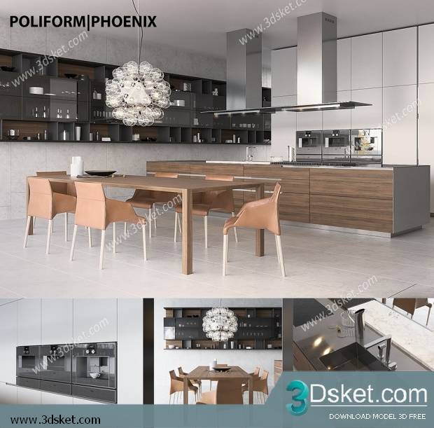 Free Download Kitchen 3D Model 062