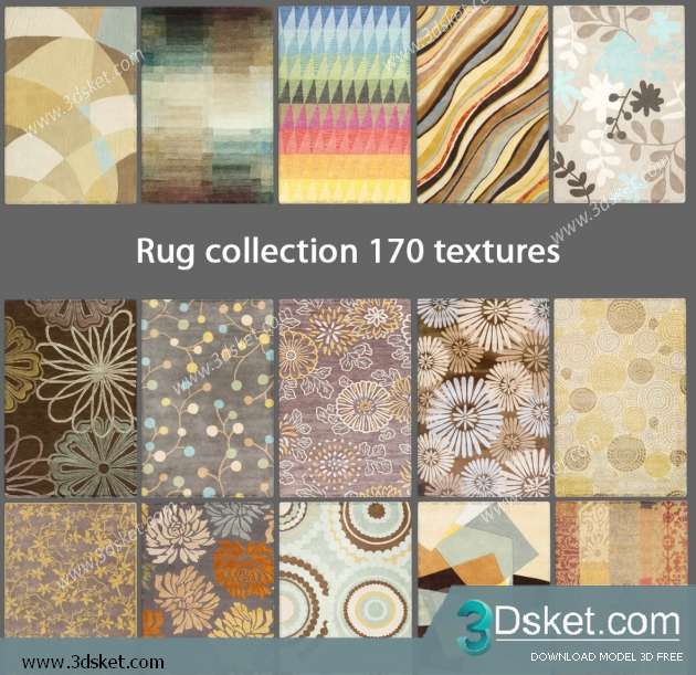 Free Download Carpets 3D Model Thảm 0101