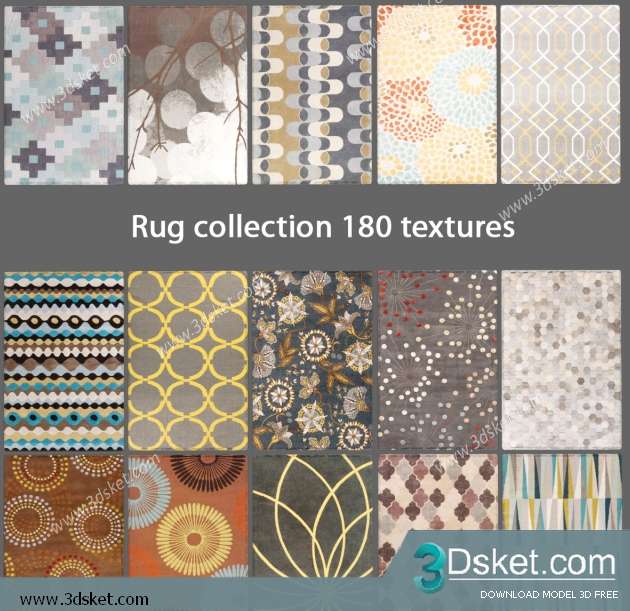 Free Download Carpets 3D Model Thảm 0102