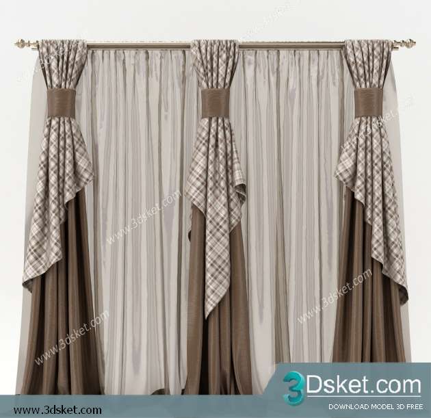 Free Download Curtain 3D Model Rèm 0159