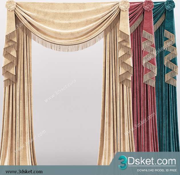 Free Download Curtain 3D Model Rèm 0160