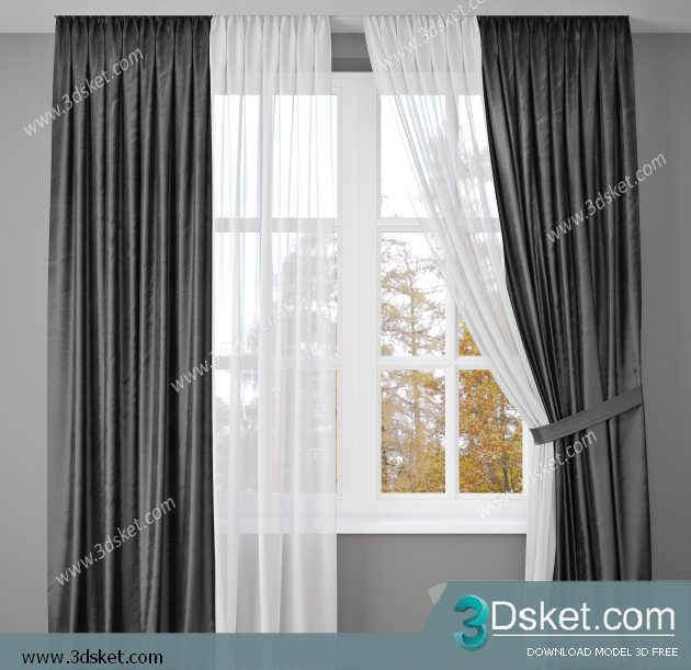 Free Download Curtain 3D Model Rèm 0161